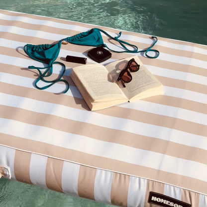 Single Lilo | Taupe Stripe