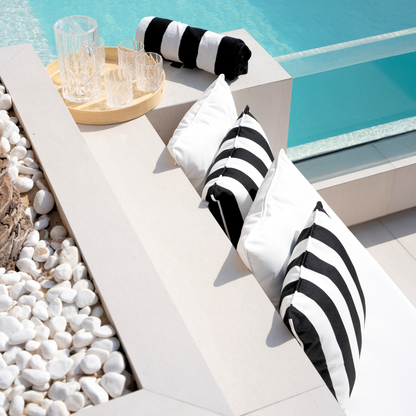 Monochrome Outdoor Cushions (2 Pieces)