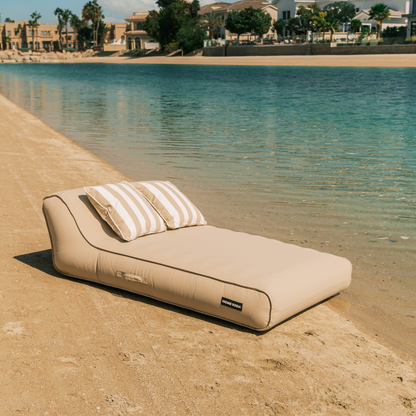 Double Lilo | Beach Beige