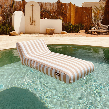 Single Lilo | Taupe Stripe