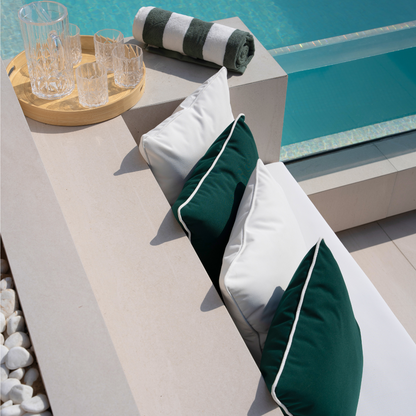Verde Green Outdoor Cushions (2 Pieces)