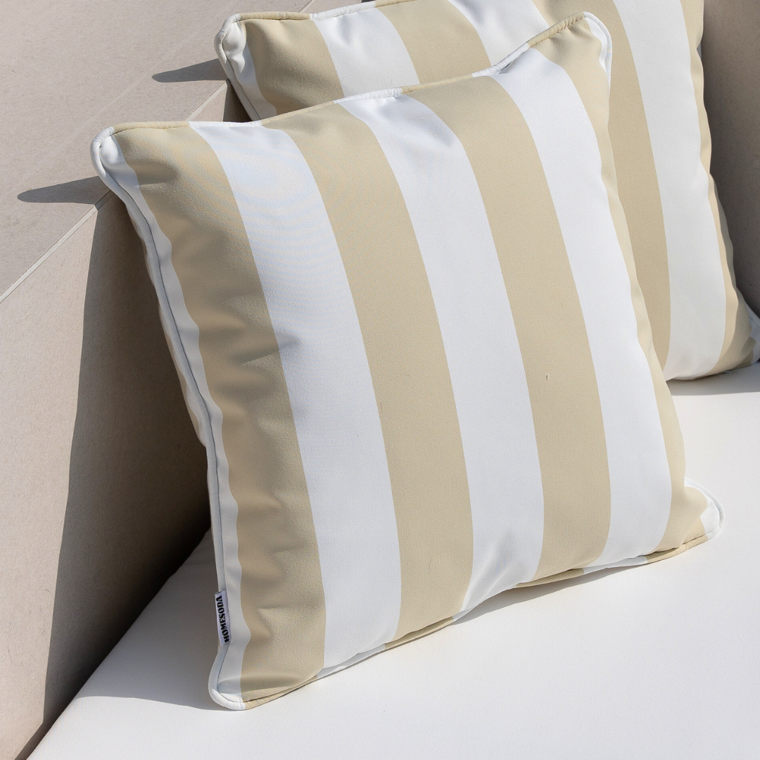 Sand Stripe Outdoor Cushions (2 Pieces)