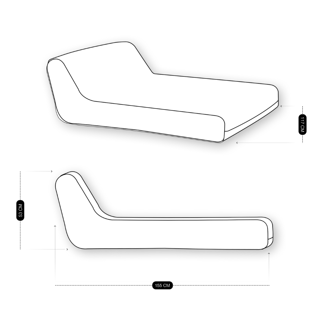 Double Lilo | Cotton White