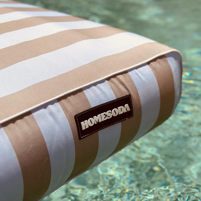 Double Lilo | Taupe Stripe