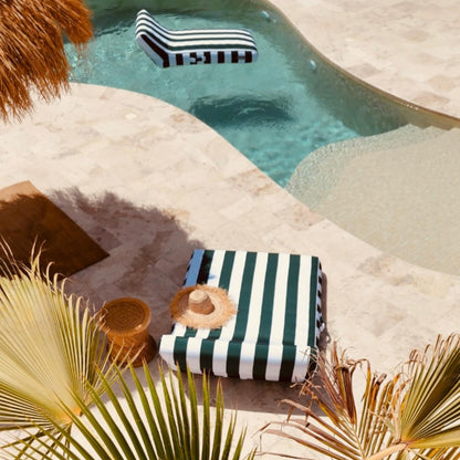 Single Lilo | Verde Green Stripe