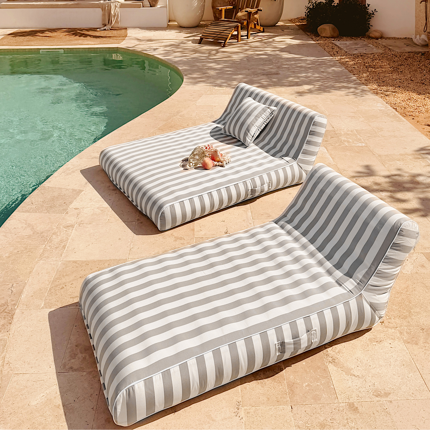 Single Lilo | Coastal Grey | Signature Fabric - homesoda.store