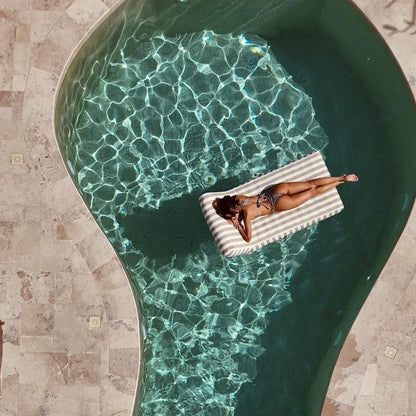 Single Lilo | Taupe Stripe | Signature Fabric - homesoda.store