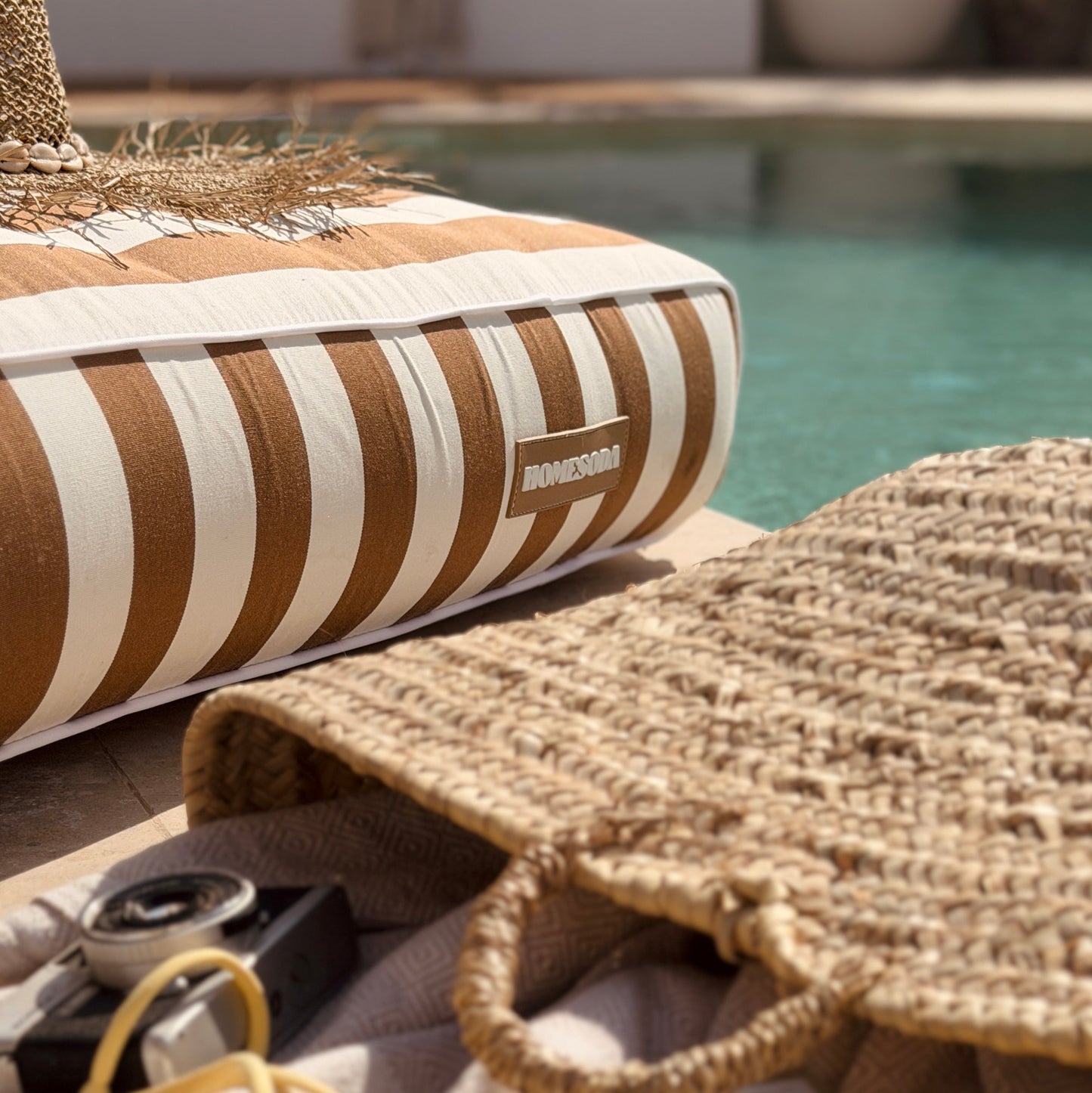 Double Lilo | Cocoa | Signature Fabric - homesoda.store