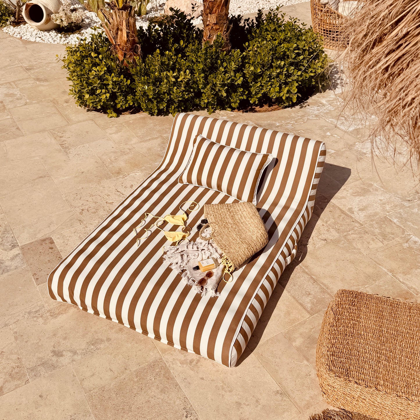 Double Lilo | Cocoa | Signature Fabric - homesoda.store