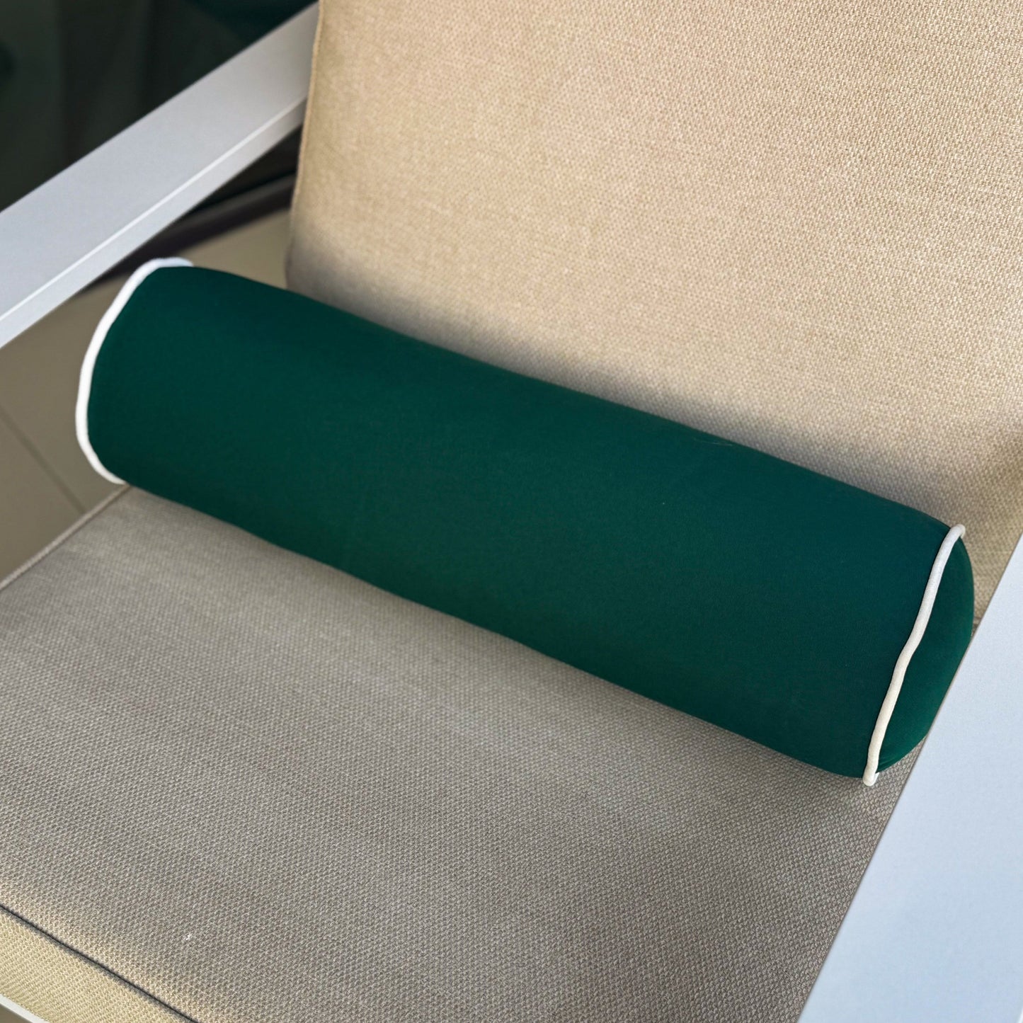 Verde Green Bolster Cushion (2 Piece Set)