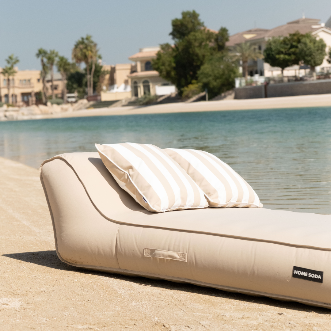 Double Lilo | Beach Beige