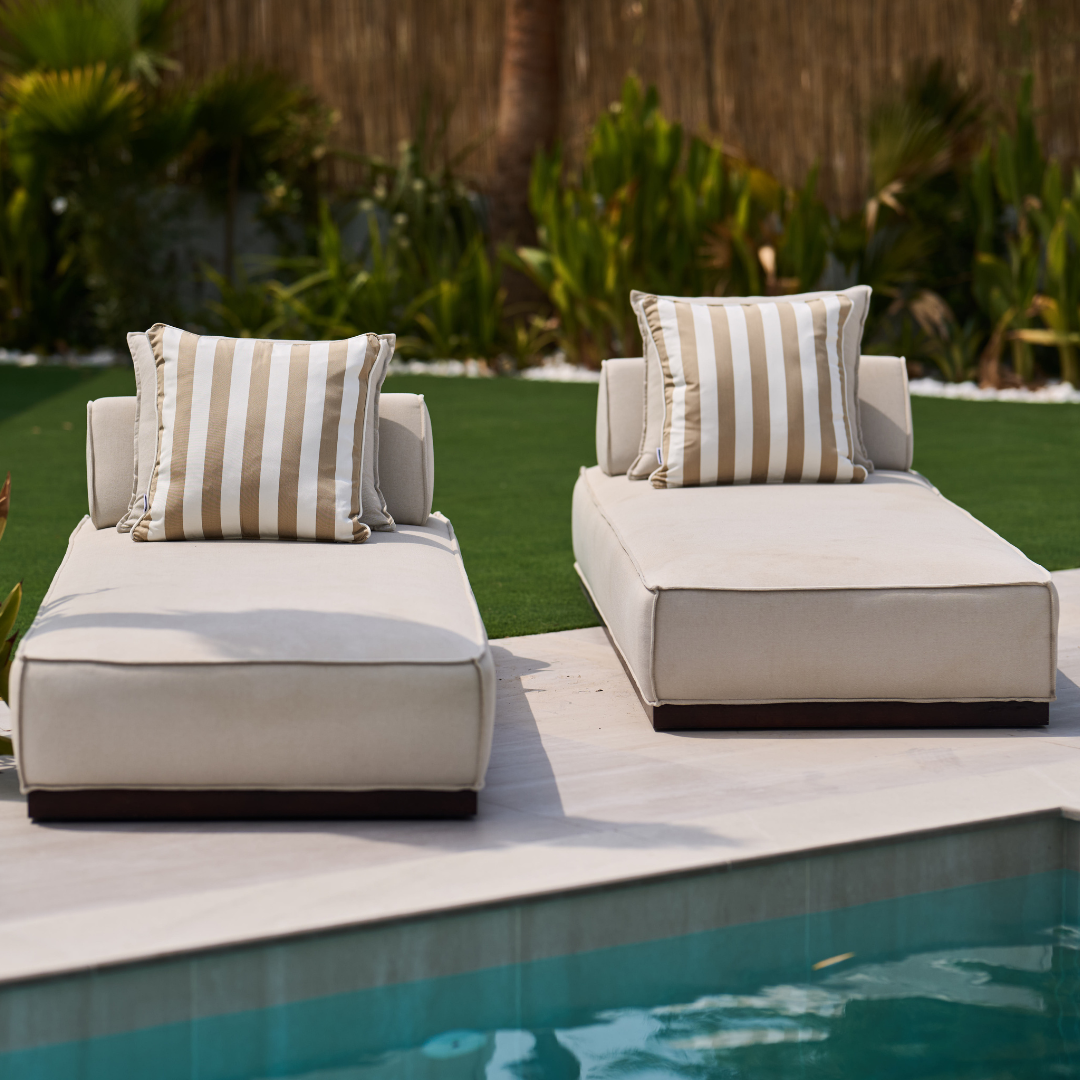 Taupe 50 Outdoor Cushion | (2 Piece Set)