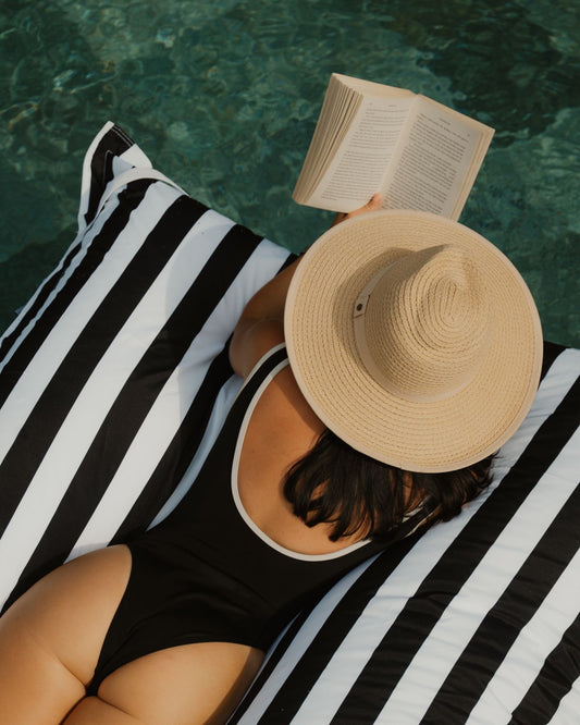 Pool Pillow | Monochrome Stripe