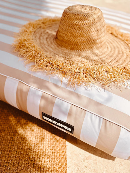 Double Lilo | Taupe Stripe